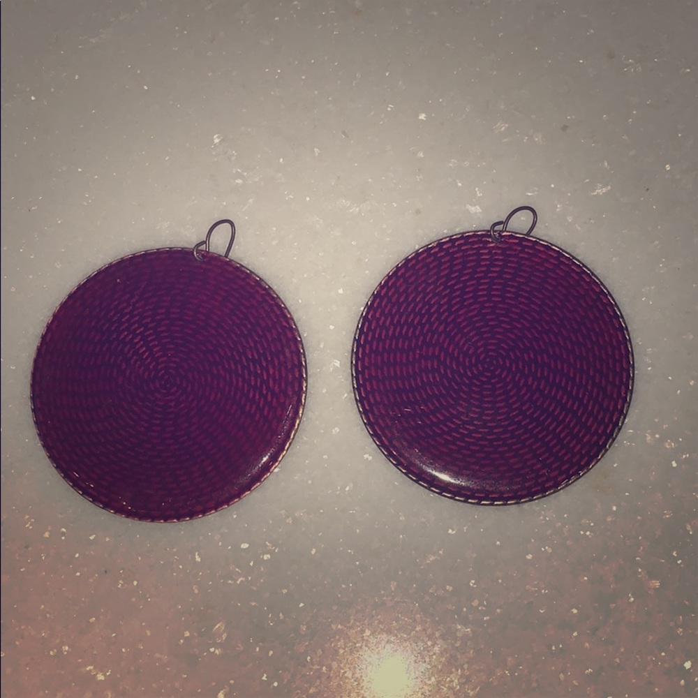 Maroon earrings